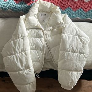 White coat Garage size S